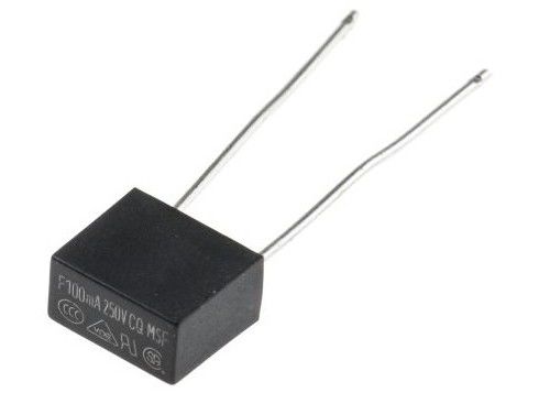 Sekring Mini Profil Rendah 5 Amp Hitam, Sekring Berujung Radial Termoplastik